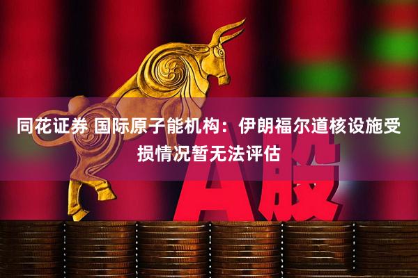 同花证券 国际原子能机构：伊朗福尔道核设施受损情况暂无法评估